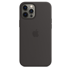 Iphone 12 Pro Max Silicone Case With Magsafe Black Apple