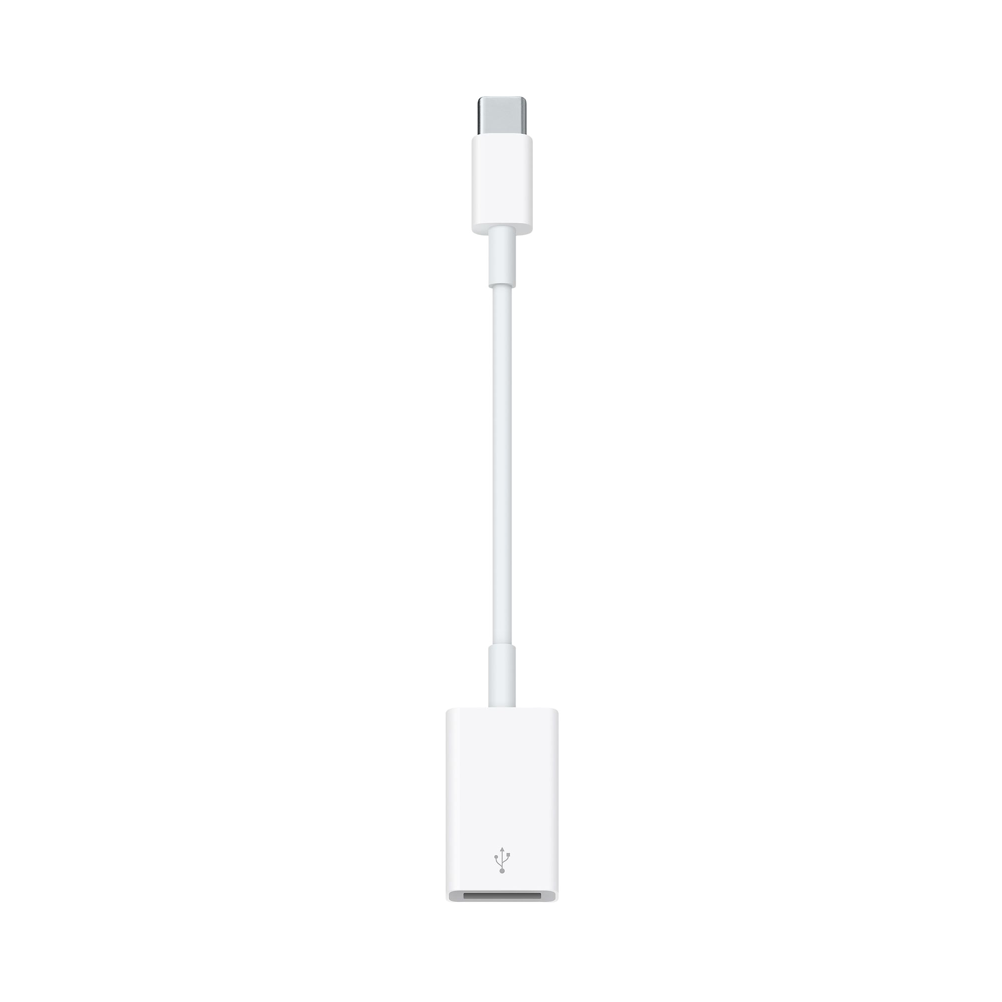 The USB-C to USB Adapter lets you connect iOS devices and standard USB accessories to a USB-C or Thunderbolt 3 (USB-C) enabled Mac.