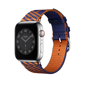Apple Watch Hermes 44mm Bleu Saphir Orange Jumping Single Tour Apple
