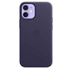 Iphone 12 Mini Leather Case With Magsafe Deep Violet Apple