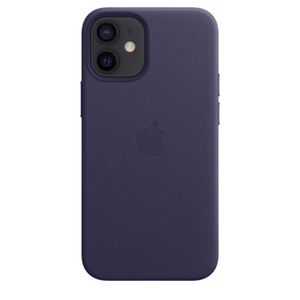 Iphone 12 Mini Leather Case With Magsafe Deep Violet Apple