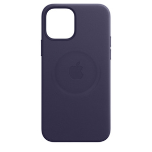 Iphone 12 Mini Leather Case With Magsafe Deep Violet Apple