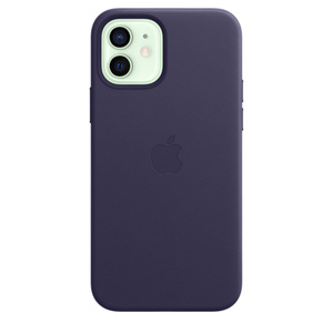 Iphone 12 12 Pro Leather Case With Magsafe Deep Violet Apple