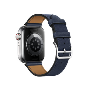 Apple Watch Hermès - 41mm Navy Swift Leather Single Tour - Apple