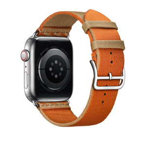 Apple Watch Hermès - 45mm Kraft/Orange Jumping Single Tour - Apple