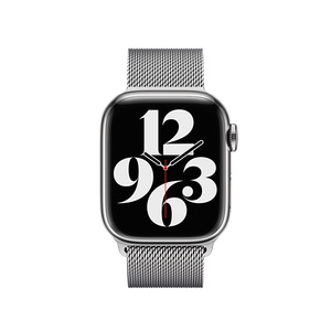 Space black stainless steel case with space black milanese loop on sale