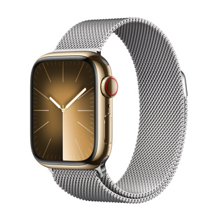 Buy Apple Watch Series 9 GPS + Cellular, 41mm Gold Stainless Steel Case
