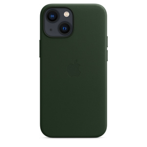 Iphone 13 Mini Leather Case With Magsafe Sequoia Green Apple