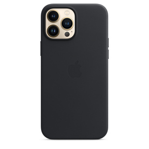 Iphone 13 Pro Max Leather Case With Magsafe Midnight Apple