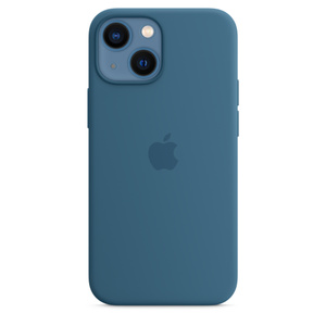 Iphone 13 Mini Silicone Case With Magsafe Blue Jay Apple