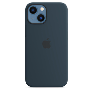 iPhone 13 mini Silicone Case with MagSafe - Abyss Blue - Apple