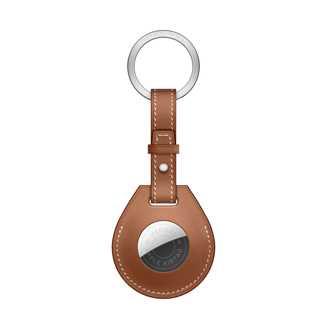 AirTag Hermès Key Ring - Gold AirTag Hermès Key Ring - Gold