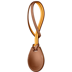 全3色/黒/赤/ベージュ Apple AirTag HERMES ラゲッジタグ ゴールド