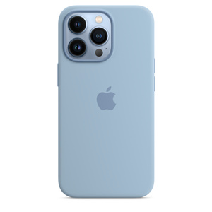 Iphone 13 Pro Silicone Case With Magsafe Blue Fog Apple