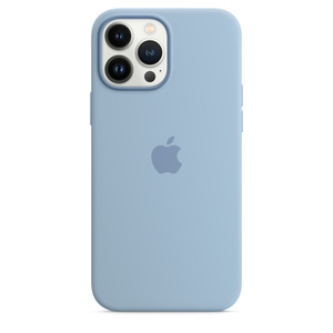 Iphone 13 Pro Max Silicone Case With Magsafe Blue Fog Apple
