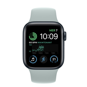 Apple Watch SE GPS Boîtier 40 mm en aluminium minuit Bracelet sport
