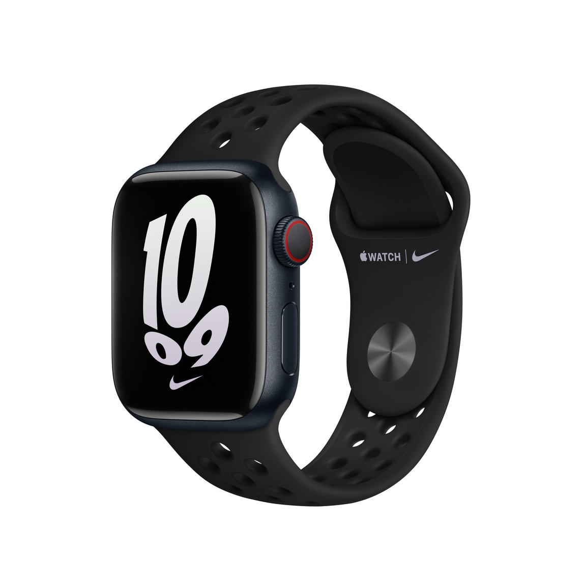 41mm Black/Black Nike Sport Band - S/M - Apple i watch apple nike