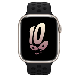 Apple Watch Series 8 GPS, 45mm Starlight Aluminum Case with Black/Black