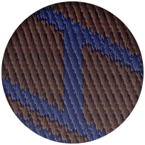 Rouge Sellier/Bleu Saphir