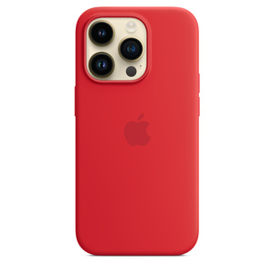 iPhone 14 Pro Silicone Case with MagSafe - (PRODUCT)RED - Apple