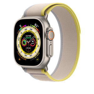49mm Yellow/Beige Trail Loop - S/M - Apple