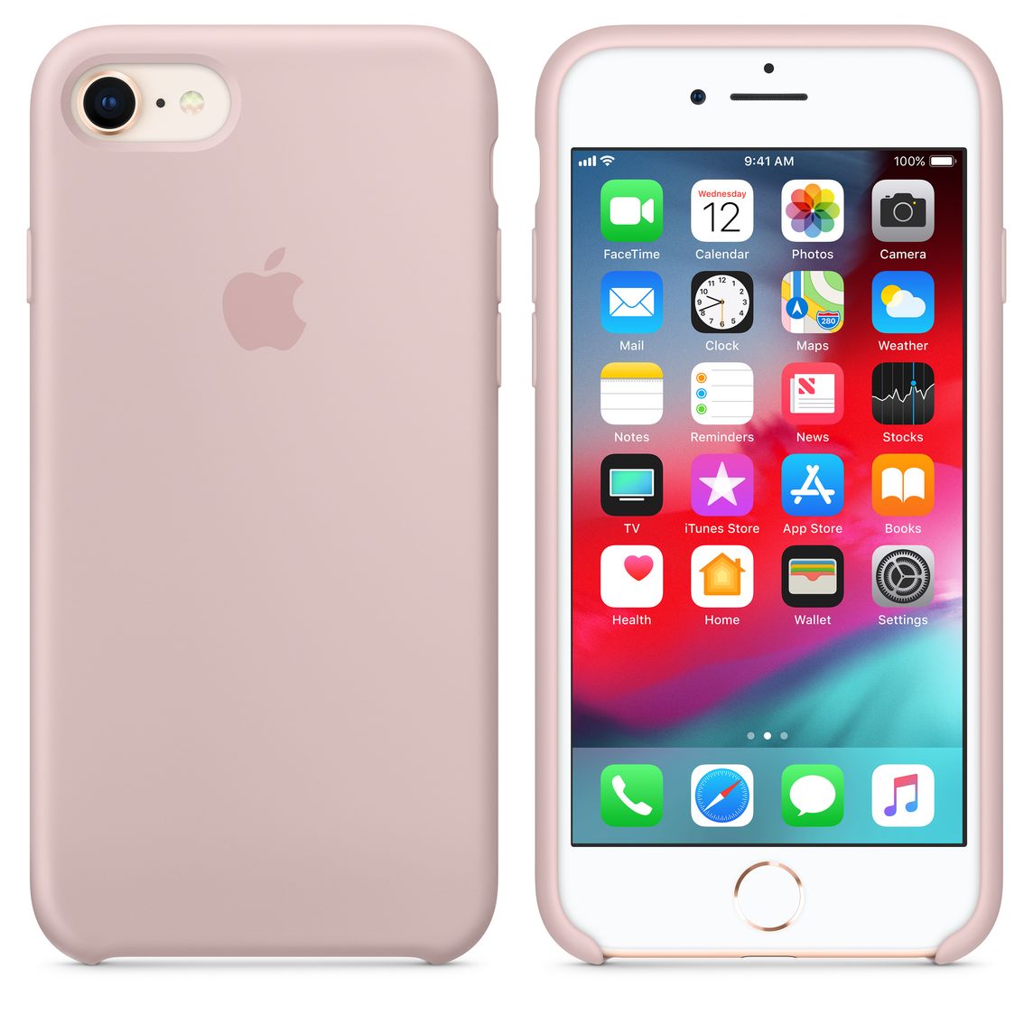 pink apple coque iphone 6 silicone