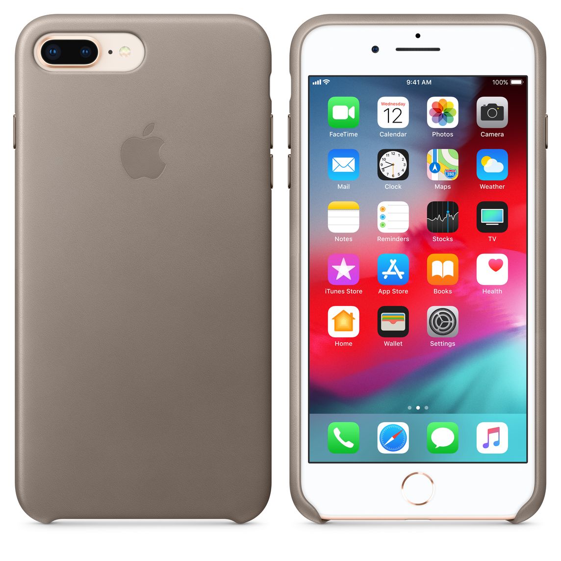 apple coque en cuir pour iphone 7/8 apple coque en cuir pour iphone 7/8