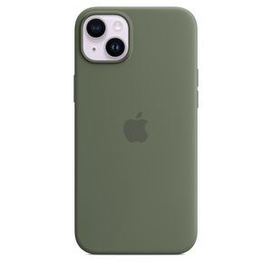 iPhone 14 Plus Silicone Case with MagSafe - Olive