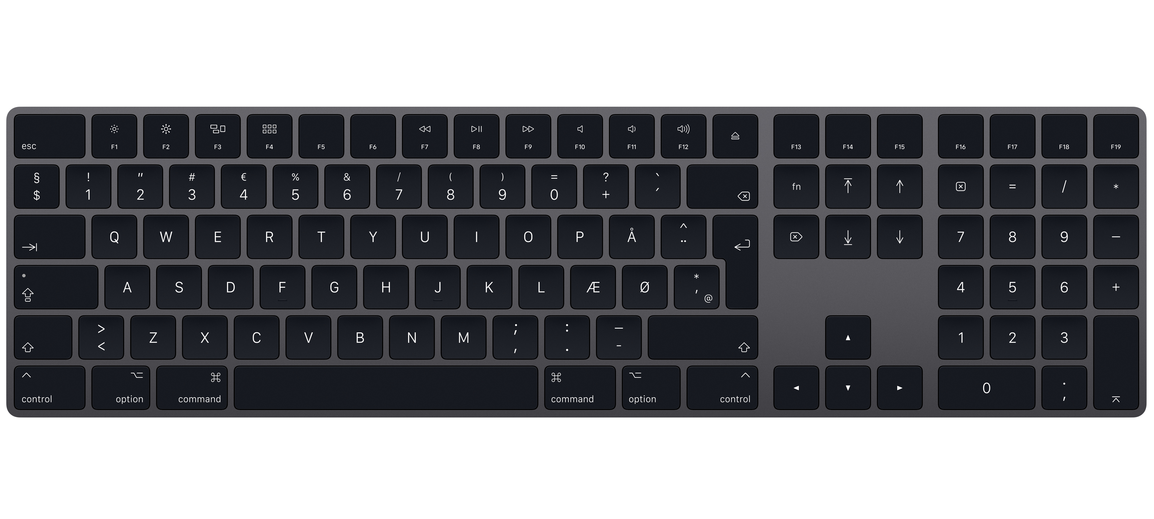 Buy Magic Keyboard With Numeric Keypad For Mac In Space Gray Apple
