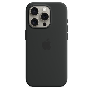 iPhone 15 Pro Silicone Case with MagSafe - Black - Apple