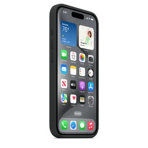 iPhone 15 Pro Silicone Case with MagSafe - Black - Apple