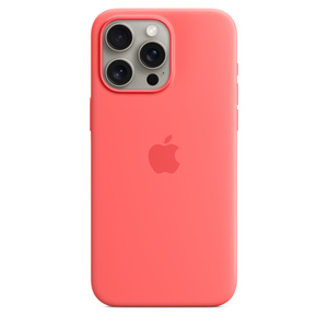 iPhone 15 Pro Max Silicone Case with MagSafe - Guava - Apple