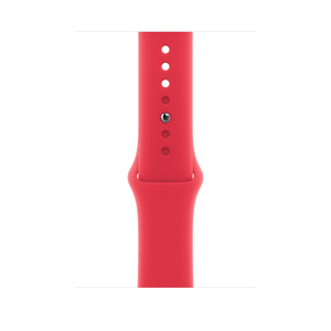 (PRODUCT)Red Sport Band, smooth fluoroelastomer with pin-and-tuck closure