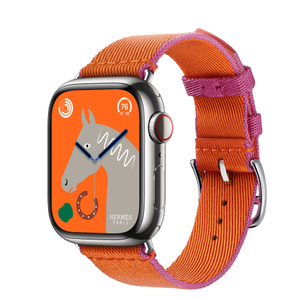 hermes watch silver