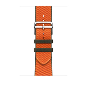 Apple Watch Hermès 45mm Orange/Kaki Twill Jump Single Tour Apple