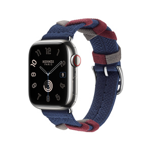 Apple Watch Hermès - 41mm Navy Bridon Single Tour - Apple
