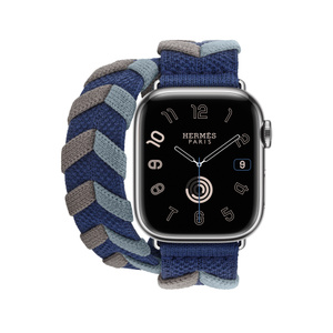 Apple Watch Hermès - 41mm Navy Bridon Double Tour - Apple