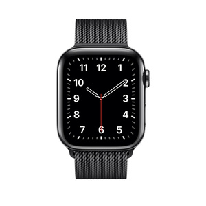 apple watch 44mm space black milanese loop