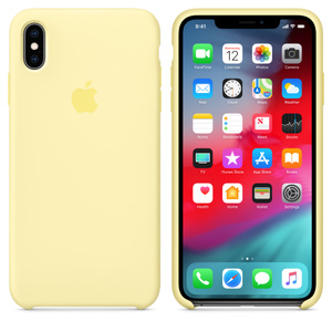 Iphone Xs Max Silicone Case Mellow Yellow Apple