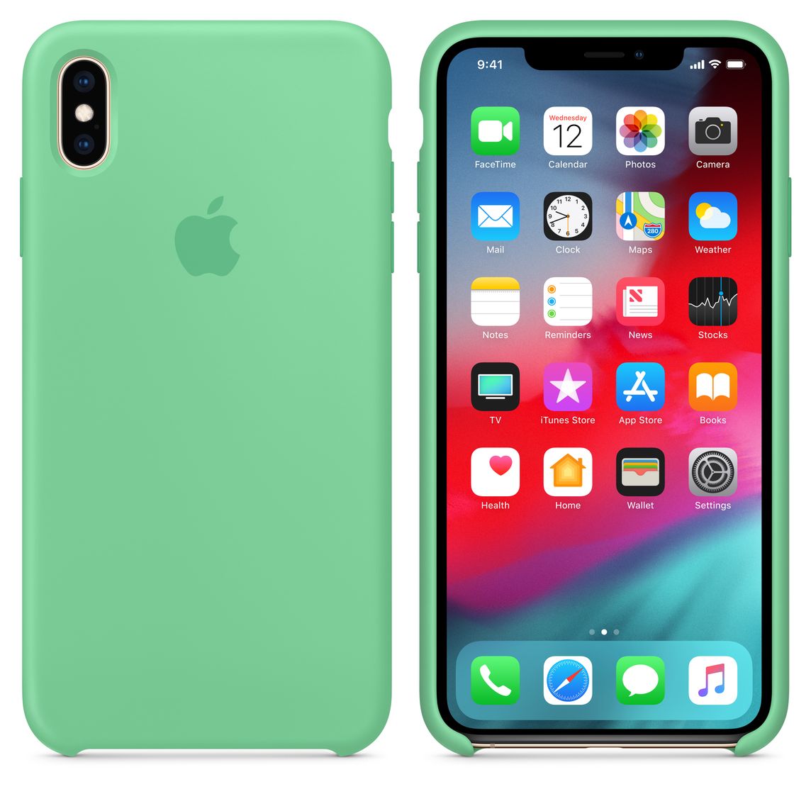 coque iphone xs vert