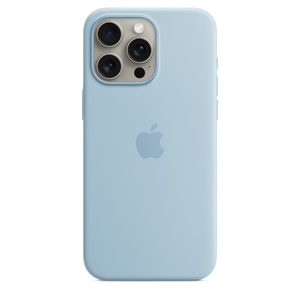 iPhone 15 Pro Max Silicone Case with MagSafe - Light Blue
