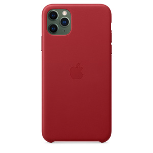 Iphone 11 Pro Max Leather Case Product Red Apple