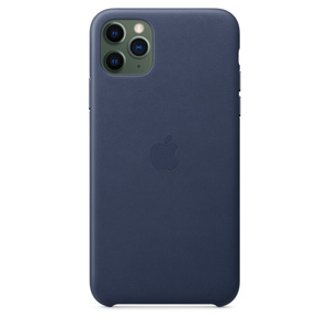 Iphone 11 Pro Max Leather Case Midnight Blue Apple