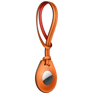 AirTag Hermès Orange Swift Bag Charm with Orange/Capucine Strap