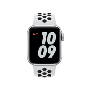 apple watch nike sport band pure platinum black