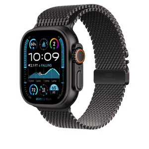 49mm Black Titanium Milanese Loop - Small - Apple