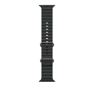 49mm Black Ocean Band - Natural Titanium Finish - Apple 