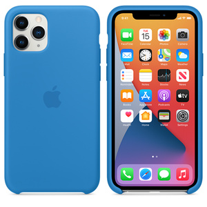Iphone 11 Pro Silicone Case Surf Blue Apple