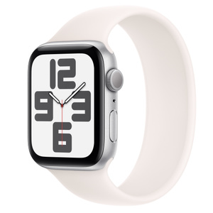 Buy Apple Watch SE GPS, 44mm Silver Aluminum Case with Light Blush Solo