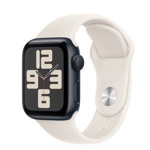 Buy Apple Watch SE GPS, 40mm Midnight Aluminum Case with Starlight  